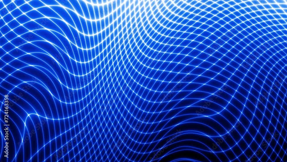 Poster technology digital wave background concept. beautiful motion waving neon lines. cyber or technology 