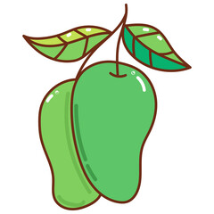 mango cartoon doodle