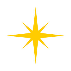 Sparkle star vector icon