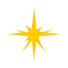 Sparkle star vector icon