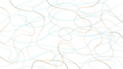 Random line pattern background. Decorative pattern with tangled curved lines. Random chaotic lines abstract geometric pattern vector background.