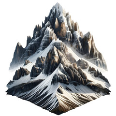 Backgroundless mountain