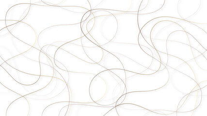 Random chaotic pattern line stroke on a transparent background. Decorative pattern with tangled curved lines.