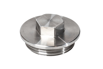 Stainless steel large nut M64x4 for industry.