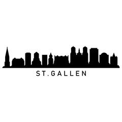 Fototapeta premium Skyline st gallen