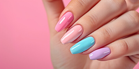 Spring manicure concept