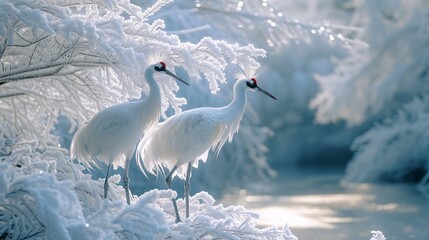 qiqihar zhaolong wetland, red-crowned cranes