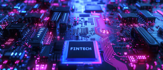 Fintech concept banner