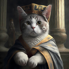 aristocrat cat - obrazy, fototapety, plakaty