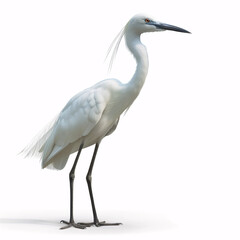 Naklejka premium Countryside Egret Bird