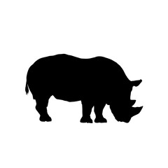 rhino silhouette vector