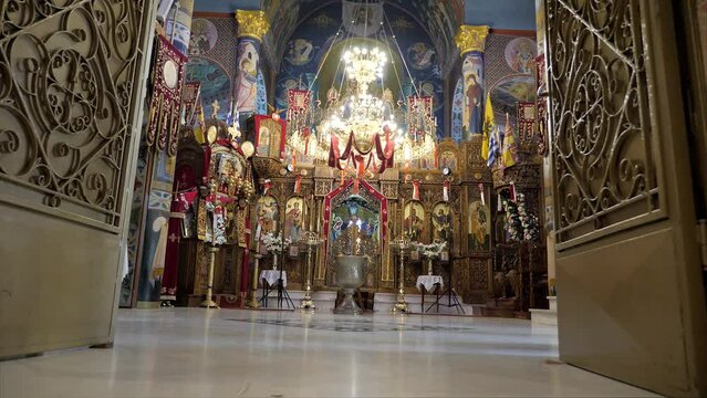 Orthodox Greek Church from the inside