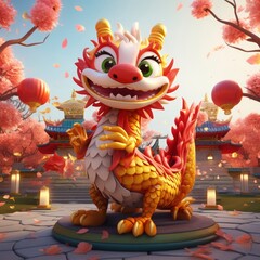 Chinese dynamic illustration background