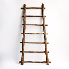 a ladder made of wood - obrazy, fototapety, plakaty