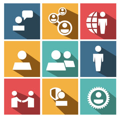 Icon concept business work