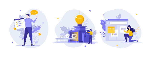 Obraz premium Set Of Business Characters Concepts