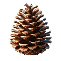 Backgroundless pine tree cone