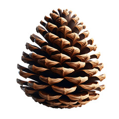 Backgroundless pine tree cone