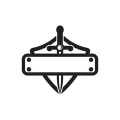 Set of swords logo template vector icon illustration design