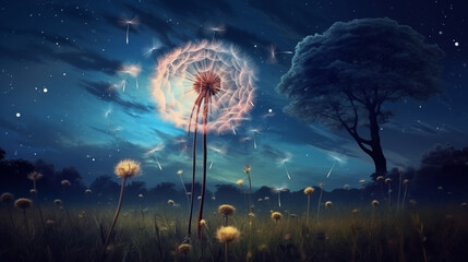beautiful of dandelion flower background and wallpapers
