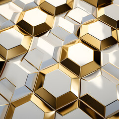 Gold metal background texture. 3d illustration, 3d rendering.

