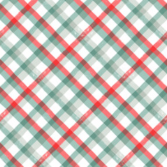 Gingham seamless pattern. Watercolor pastel lines texture for shirts, plaid, tablecloths, clothes, bedding, blankets, makeup wrapping paper. vector checkered summer girly print