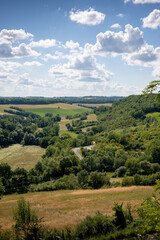 Paysage de campagne ensoleill&eacute; en &eacute;t&eacute;