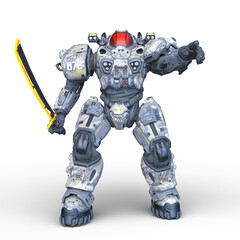 戦闘ロボット　3DCGレンダリング