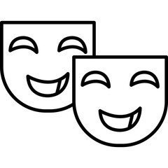 Theater Masks Icon