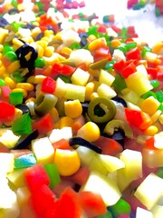 Mix vegetables olivey carots capsicum etc