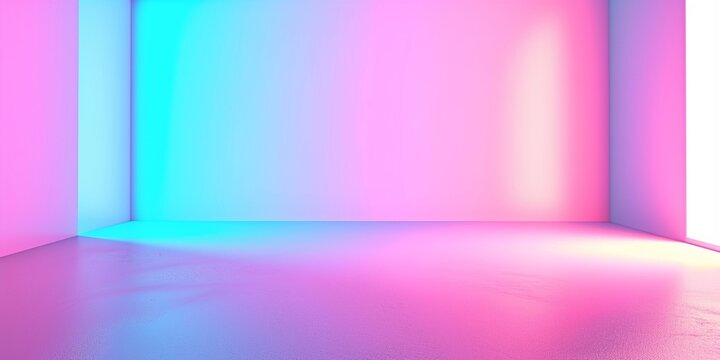 Purple Blue Gradient Vibrant Dreamy abstract Background. Sunrise, Sunset, Sky, Water Color Overlay Neon Design Element. 