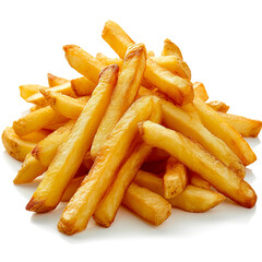 Golden Crispy French Fries in a Bowl created with Generative AI technology