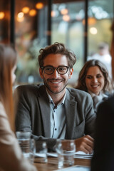 A warm and friendly real estate agent having a one-on-one consultation with clients