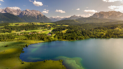 Barmsee bei Mittenwald in Bayern