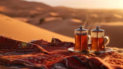 Foto op Canvas tea in the desert © sam richter