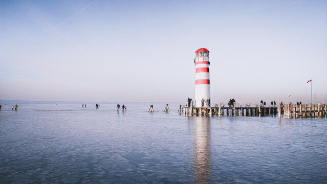 Winter view of Lake Neusiedler