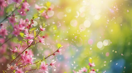 Spring background with copy space