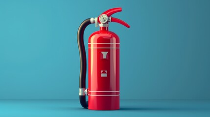 Vector fire extinguisher Icon - obrazy, fototapety, plakaty
