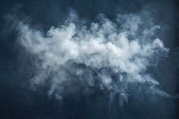 Obraz premium Abstract design of explosion of particles, powder, dust and smoke on the dark background