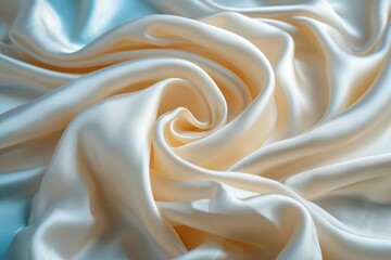 Delicate spirals of delicate satin create a harmonious and sophisticated background.