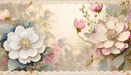 Vintage Floral Tapestry