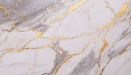 White and gold marble texture background 