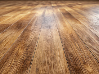 Closeup of a clean wooden floor