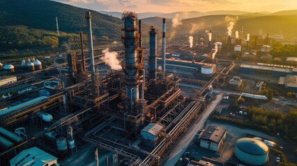 Oil and Gas refinery industry plant