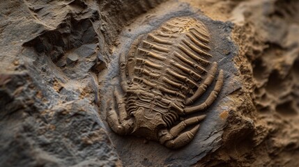 ancient fossil of a prehistoric animal discovered in an excavation in Africa and Europe well preserved