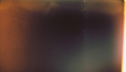 Designed film texture background with heavy grain, dust and a light leak Real Lens Flare Shot in Studio over Black Background. Easy to add as Overlay or Screen Filter over Photos overlay