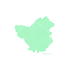 Bad Berleburg Map - World Map International vector template. German region silhouette vector illustration