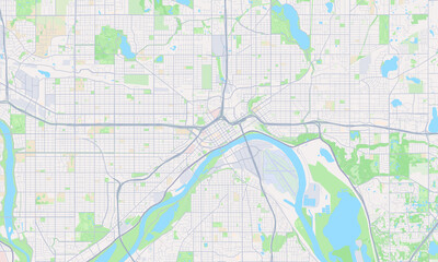 St. Paul Minnesota Map, Detailed Map of St. Paul Minnesota