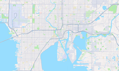 Tampa Florida Map, Detailed Map of Tampa Florida