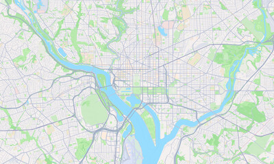 Washington District of Columbia Map, Detailed Map of Washington DC